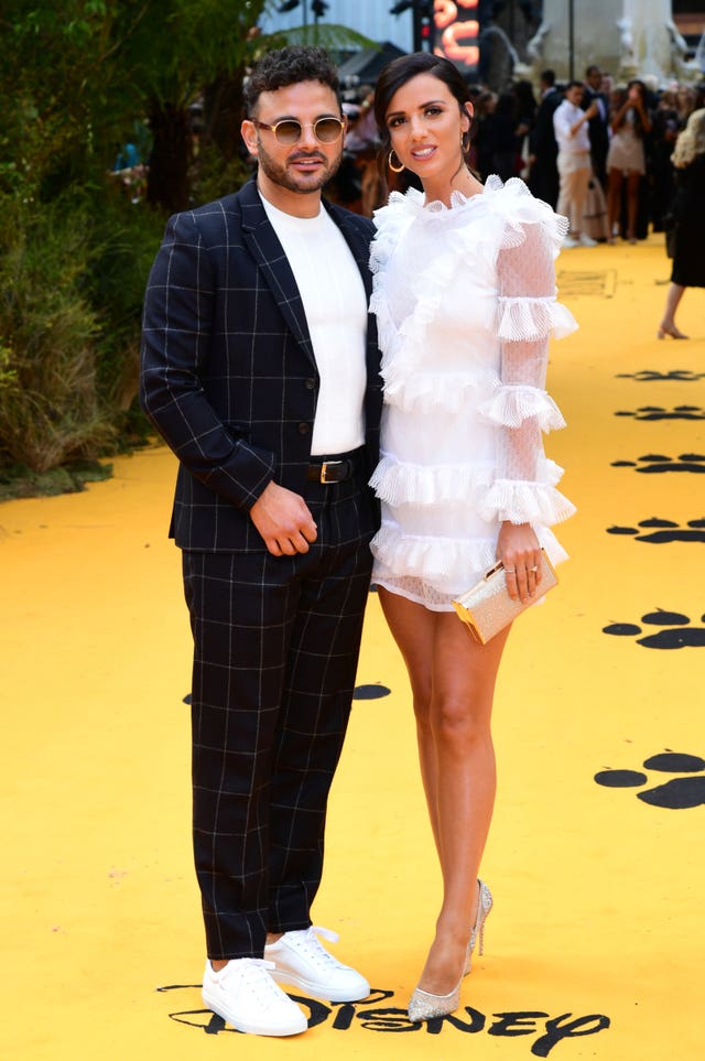 Ryan Thomas and Lucy Mecklenburgh on the red carpet for Disney’s The Lion King European Premiere in London