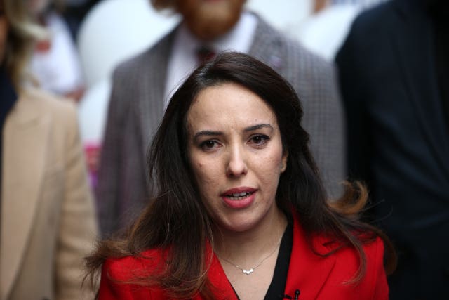 Assange's fiancee Stella Moris, speaks outside the Old Bailey in October