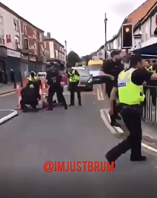Police officer ran over in Birmingham