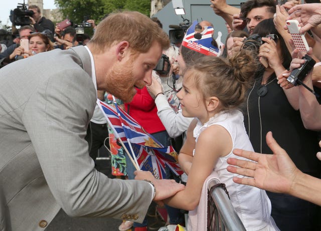 Harry thanked people for their good wishes (Ben Birchall/PA)