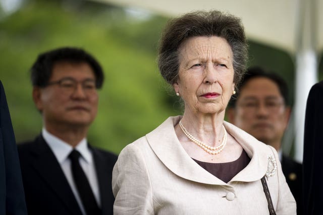 The princess at the service marking the 75th anniversary of the Battle of Imjin River 