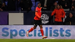 Chiedozie Ogbene scored a second-half winner for Luton at Bolton (Martin Rickett/PA)