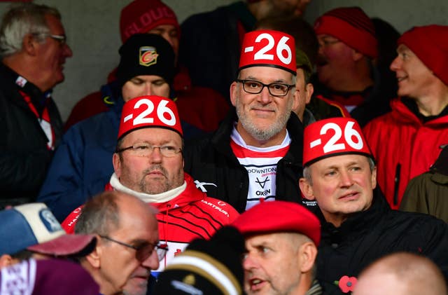 Gloucester fans take aim at Saracens following their points deduction 