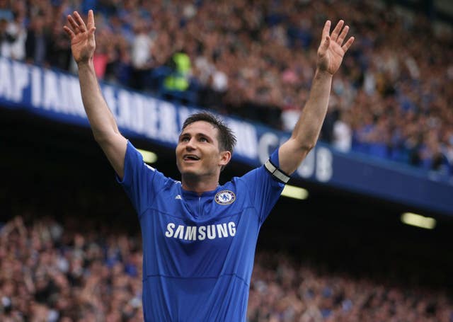 Chelsea’s Frank Lampard celebrates