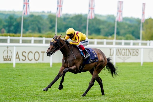 Campanelle winning the Queen Mary Stakes at Royal Ascot