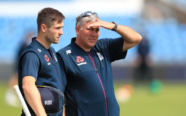 Chris Silverwood (right) lost his job after the Ashes.