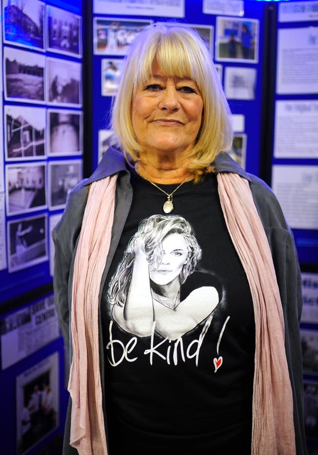 Christine Flack at the unveiling a suicide prevention bench in memory of her daughter