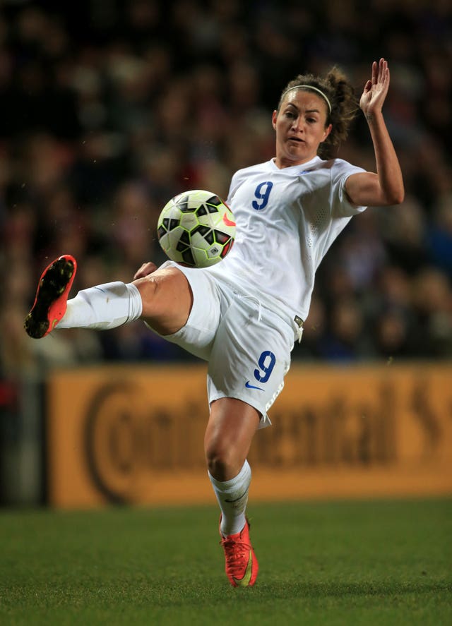 Jodie Taylor in action for England in 2015