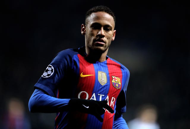 Neymar playing for Barcelona