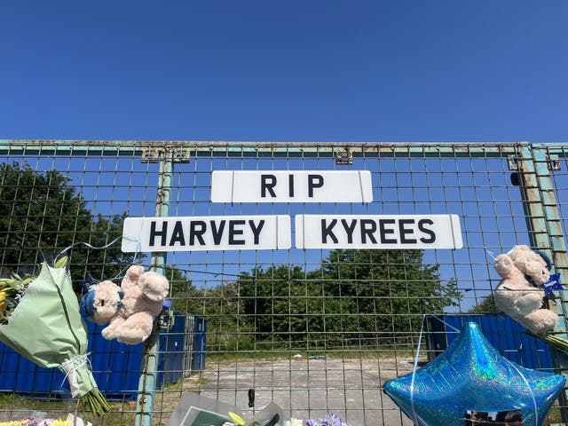 Floral tributes left for the two boys