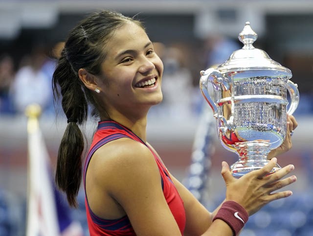 Emma Raducanu was a shock winner of the US Open women's singles title in September 