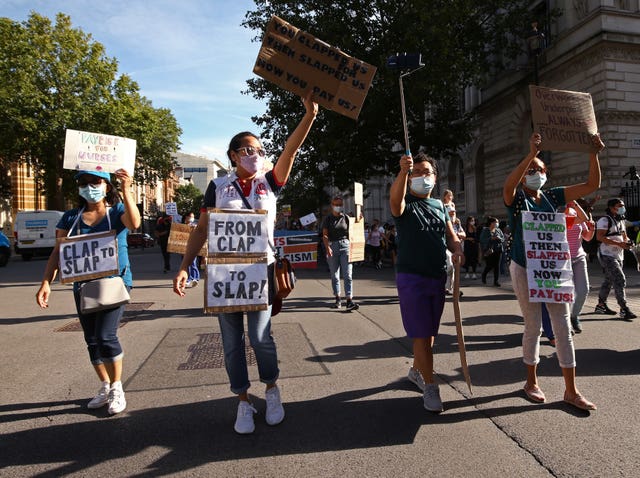 Nurses pay protest