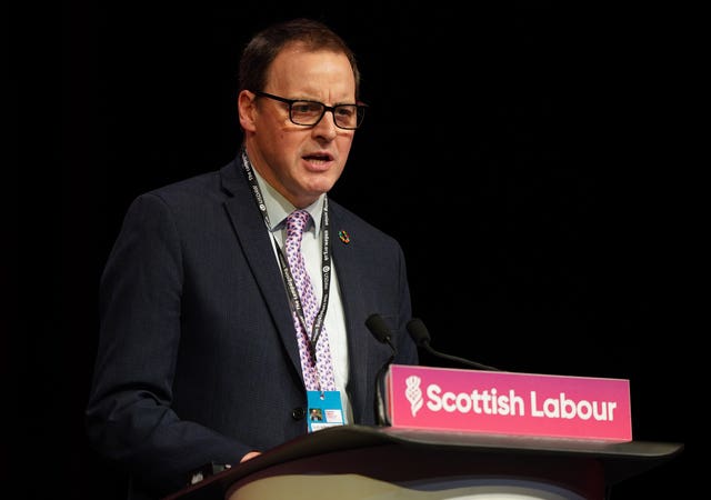 Labour MP Scott Arthur speaking at a conference 