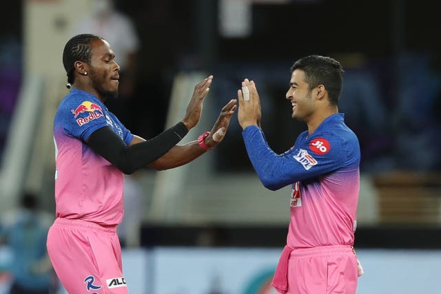 Jofra Archer, left, is the reigning MVP in the IPL (BCCI/PA)