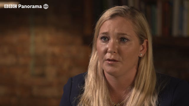 The Duke of York’s accuser Virginia Giuffre, in an interview with Panorama (BBC Panorama/PA)