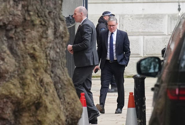 Sir Keir Starmer arriving at 10 Downing Street after making a statement in the House of Commons