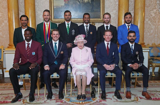 The 10 captains were in attendance at Buckingham Palace