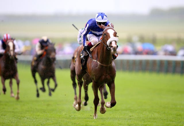 Teumessias Fox won the opening race at Newmarket on Saturday