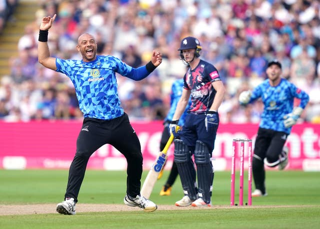 Tymal Mills was expensive but took three wickets for Sussex