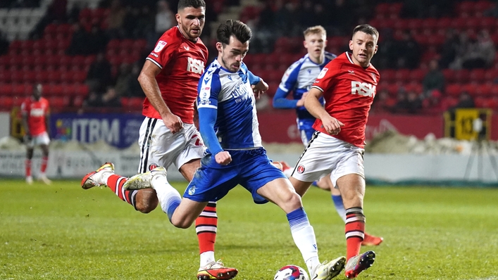 John Marquis scores Bristol Rovers’ second goal against Charlton (James Manning/PA)