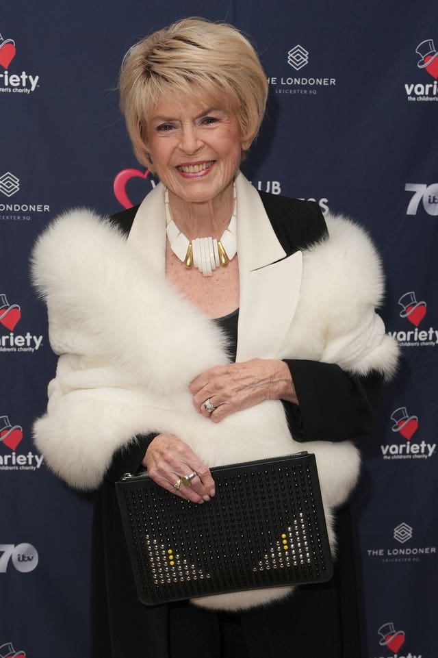 Gloria Hunniford at the Variety Club Showbusiness Awards in 2025.