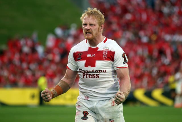 James Graham, seen here representing England during the Rugby League World Cup Semi Final at the Mount Smart Stadium, New Zealand, in 2017 