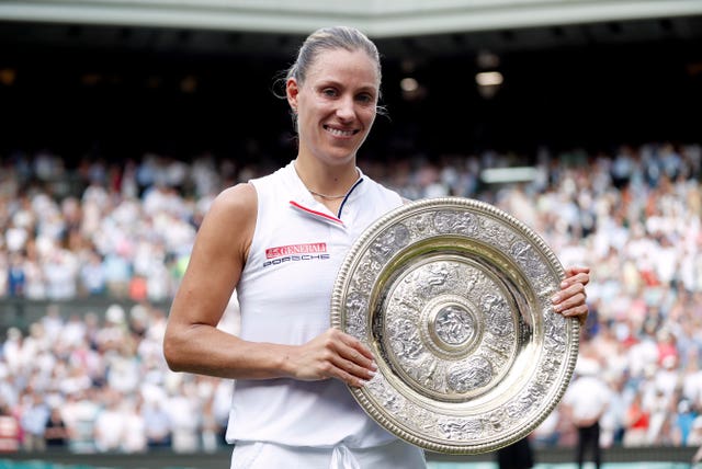 Angelique Kerber will aim to lift another Wimbledon title at the end of the week