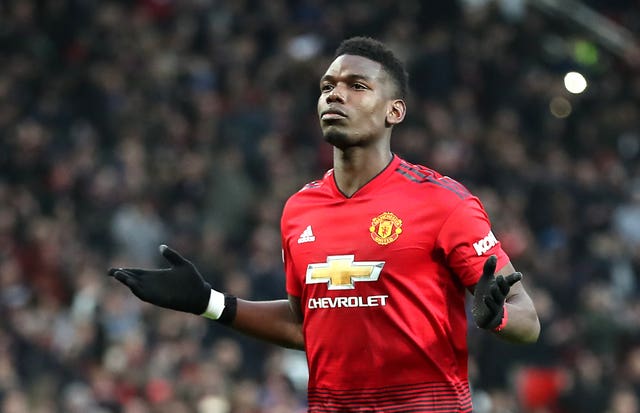Paul Pogba fired Manchester United ahead from the penalty spot against Brighton
