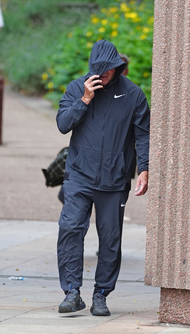 Curtis Warren arrives at Liverpool Crown Court, where he has been given a 14-month jail term, suspended for 18 months 