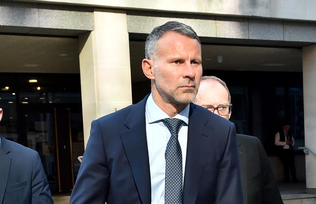 Ryan Giggs leaves Manchester Crown Court 