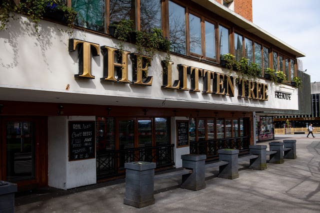 The Litten Tree pub in Coventry (Jacob King/PA)