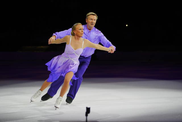 Jayne Torvill and Christopher Dean during their Bolero performance earlier this year