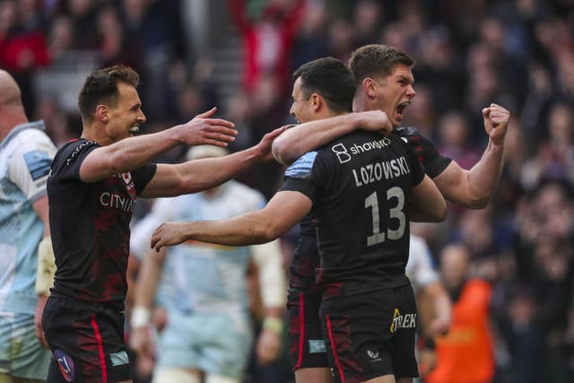 Saracens celebrate