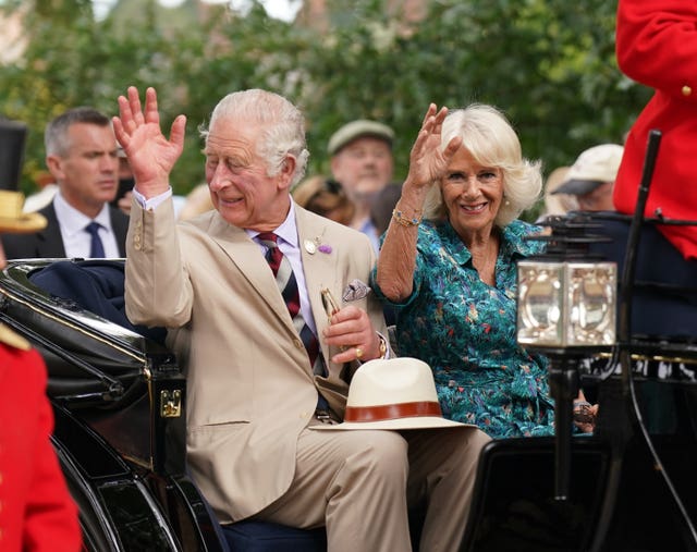 Royal visit to Sandringham Flower Show