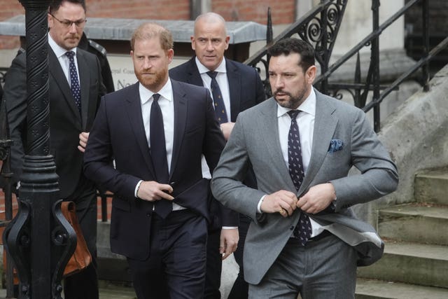 The Duke of Sussex at the Royal Courts of Justice 