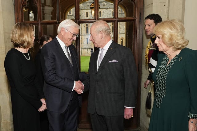 The King and Queen bid farewell to German President Frank-Walter Steinmeier