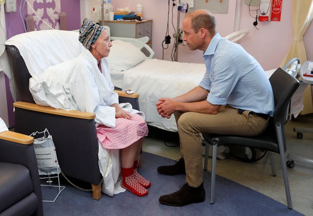 The Duke of Cambridge visits the Royal Marsden