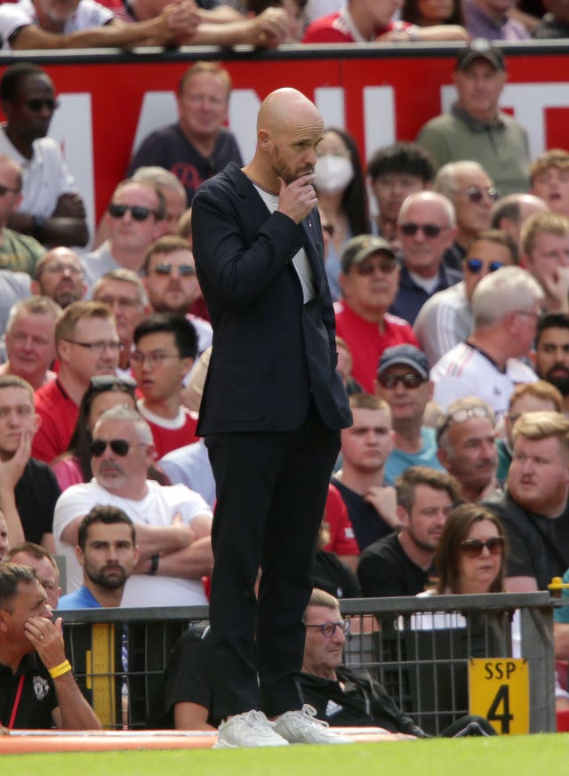 Erik ten Hag endured a frustrating first Premier League game in charge of Manchester United