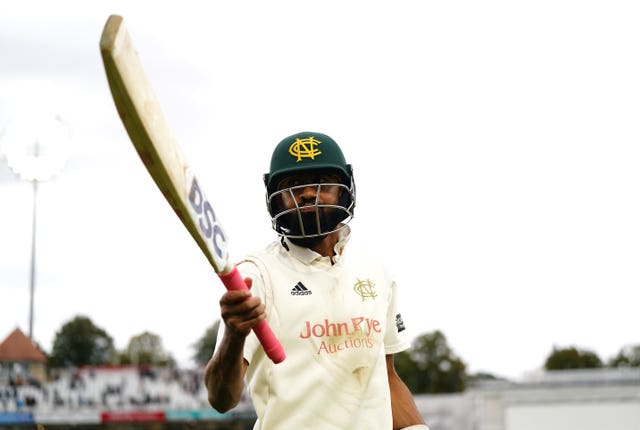 Haseeb Hameed after Nottinghamshire's County Championship triumph