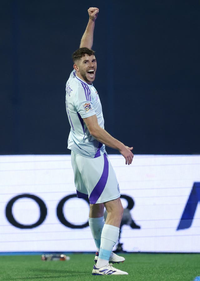 Ryan Christie celebrates scoring Scotland''s opener 