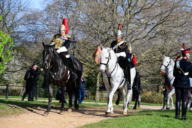 Major General’s inspection of the Household Cavalry Mounted Regiment