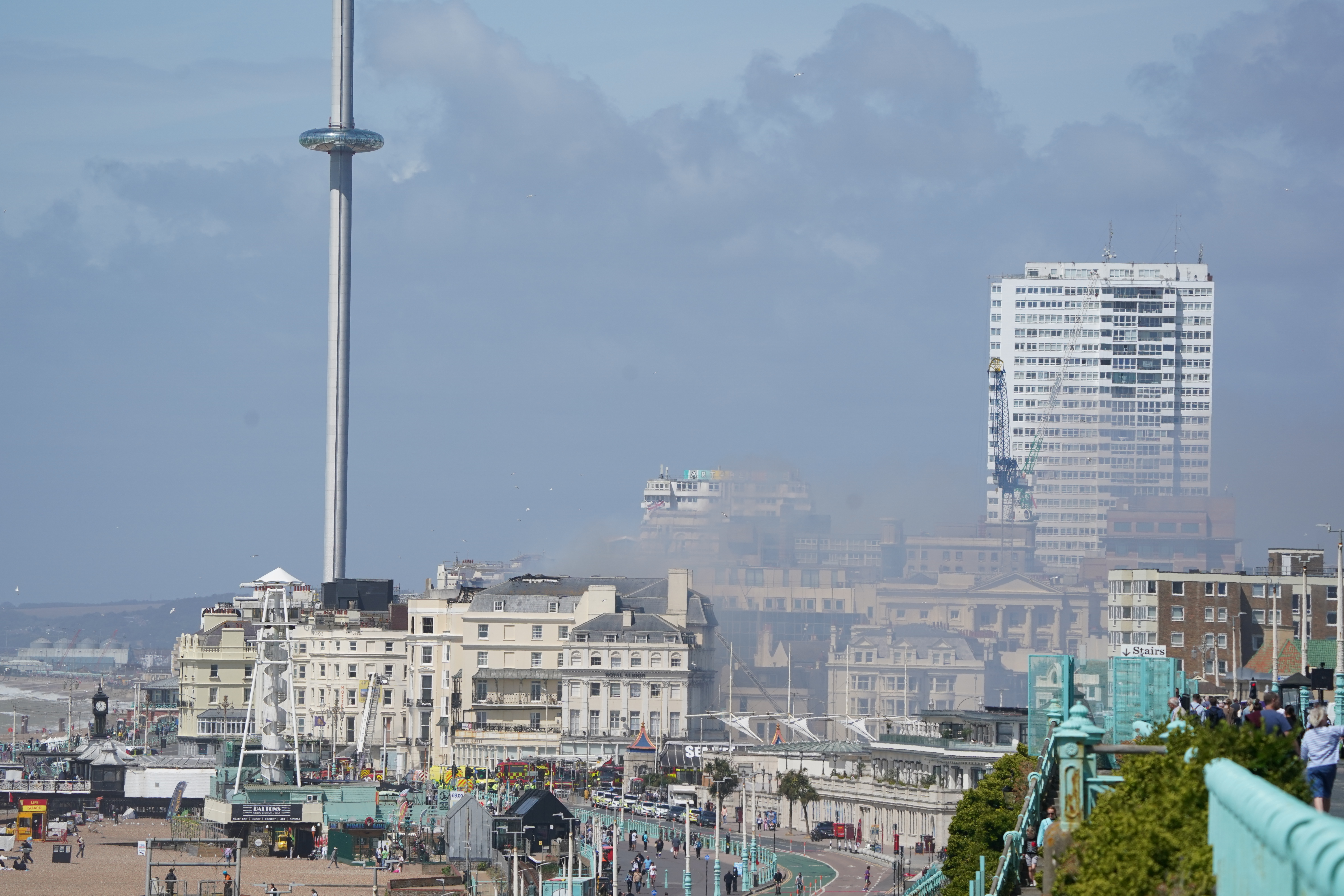 Firefighters Continue To Tackle Brighton Hotel Blaze Amid ‘difficult ...