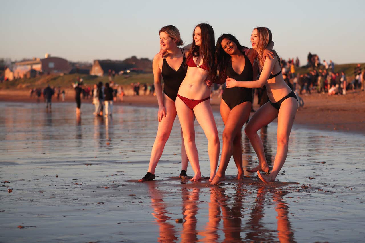 In Pictures: May Day mayhem as students celebrate with dawn dip.
