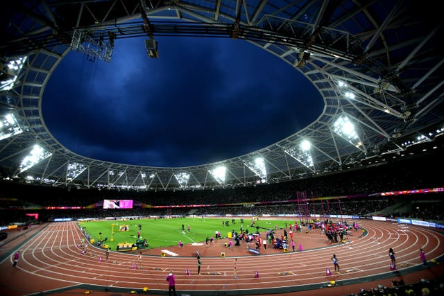 There is uncertainty over the future of athletics at the London Stadium (Yui Mok/PA).