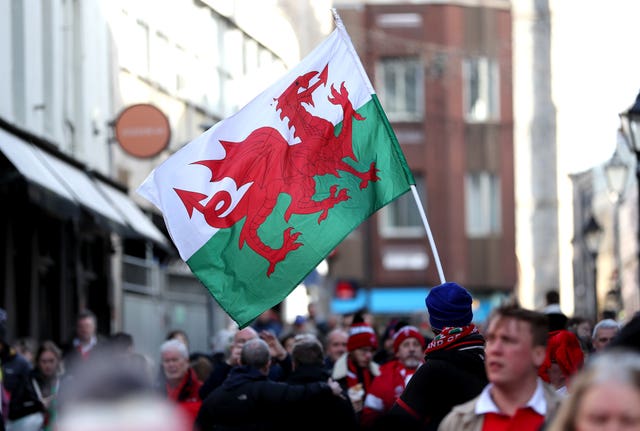 A Welsh flag