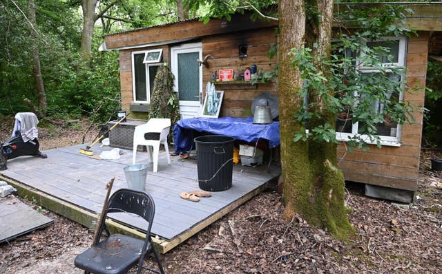 James Desborough's cabin
