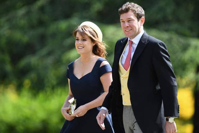 Princess Eugenie and and her husbJack Brooksbank 