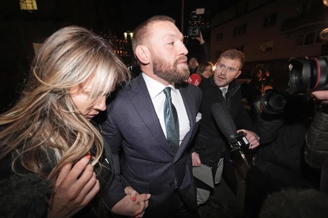 Conor McGregor and his partner Dee Devlin 