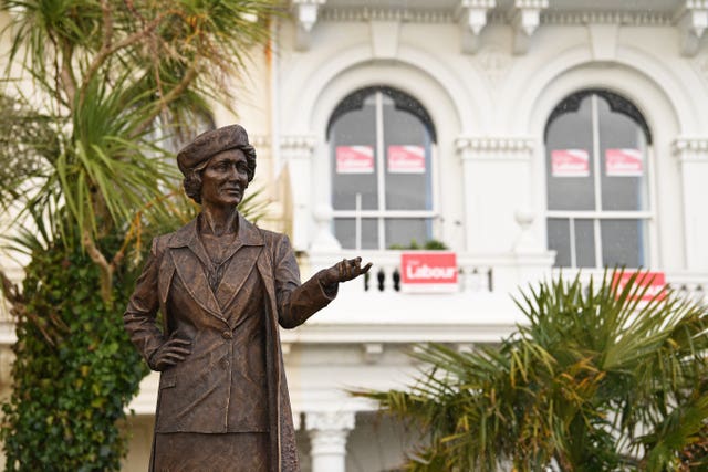 The statue is the result of a crowdfunding project (Stefan Rousseau/PA)