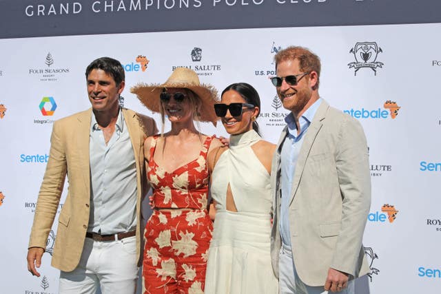 The Duke and Duchess of Sussex with Ignacio 'Nacho' Figueras and his wife Delfina Blaquier 